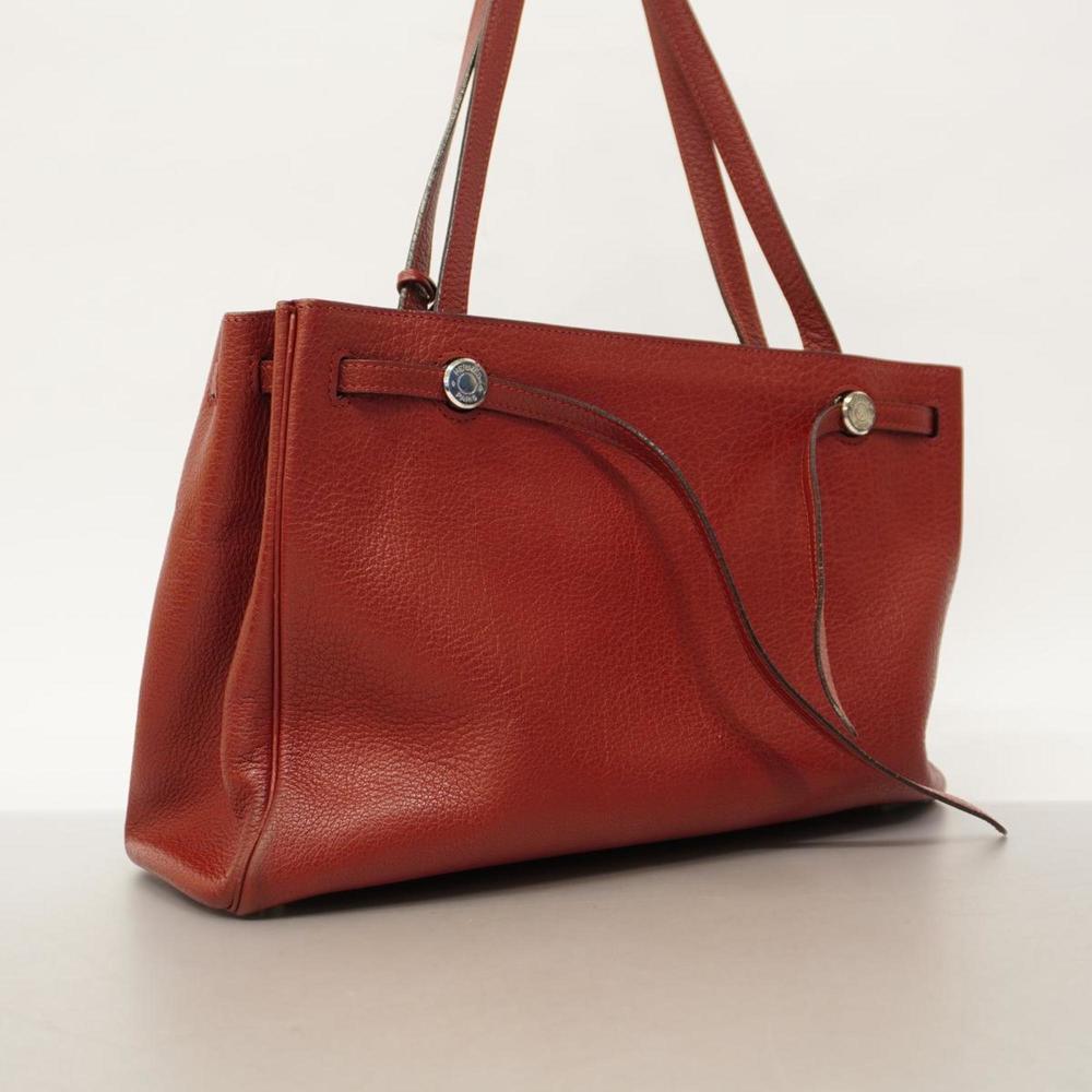 Hermes Shoulder Bag Cabana E Stamp Togo Rouge Ash Women's - Picture 2 of 11